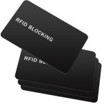 9toa RFID Blocking Card 4 Pack, Credit Card Wallet Protector, Black