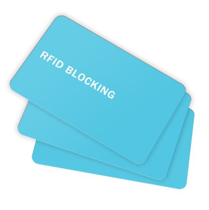 9toa RFID Blocking Card 3 Pack, Credit Card Wallet Protector, Teal