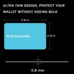 9toa RFID Blocking Card 3 Pack, Credit Card Wallet Protector, Teal - Image 2