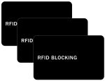 9toa RFID Blocking Card 3 Pack, Credit Card Wallet Protector, Black