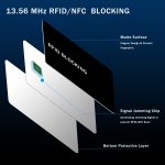 9toa RFID Blocking Card 3 Pack, Credit Card Wallet Protector, Black - Image 3
