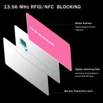 9toa RFID Blocking Card 5 Pack, Credit Card Wallet Protector, Pink - Image 2