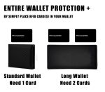 9toa RFID Blocking Card 3 Pack, Credit Card Wallet Protector, Black - Image 5