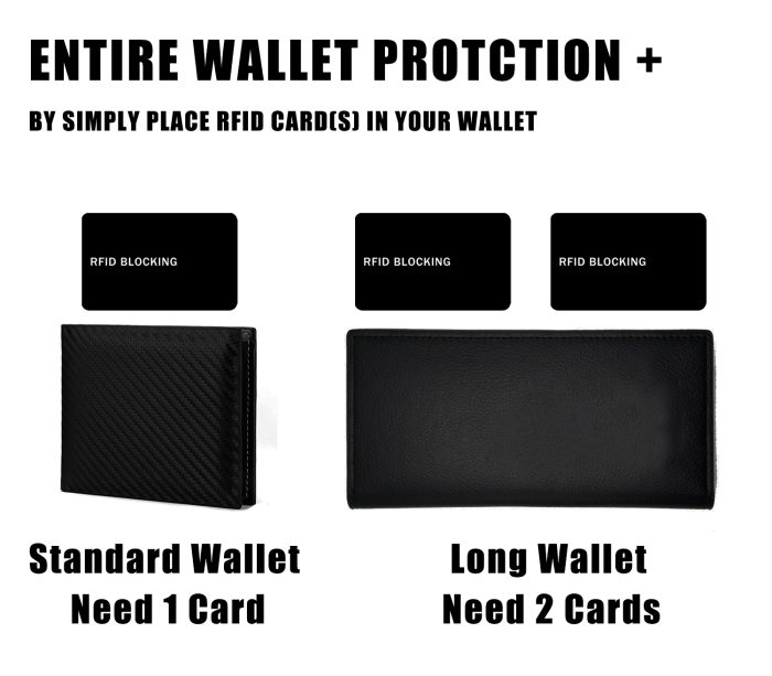 9toa RFID Blocking Card 3 Pack, Credit Card Wallet Protector, Black - Image 5