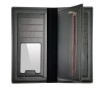 9toa Leather Wallet Bifold Credit Card Holder(Black) - Image 3